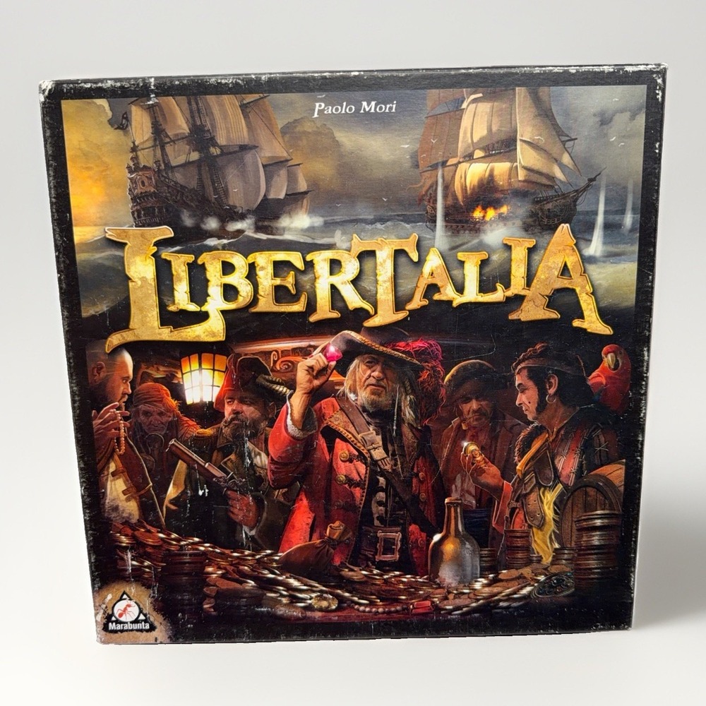 LIBERTALIA Board Game Paolo Mori 2012 Pirates Asterion Press Marabunta Read Desc
